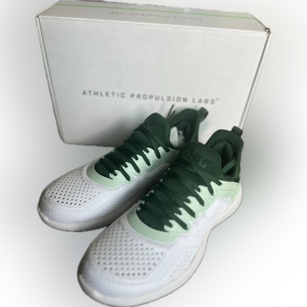 APL Forest Green and White Sneakers NIB Size 5